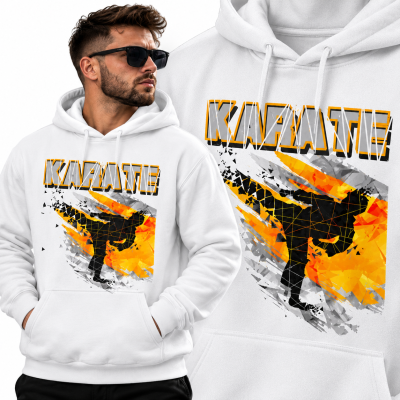 BLUZA Z KAPTUREM  SPORTY WALKI KARATE